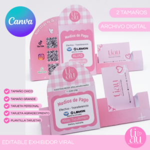 Exhibidor Viral para Negocios l Editable Canva