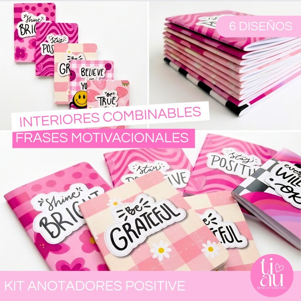 Kit Mini Libretas/ Anotadores Positive