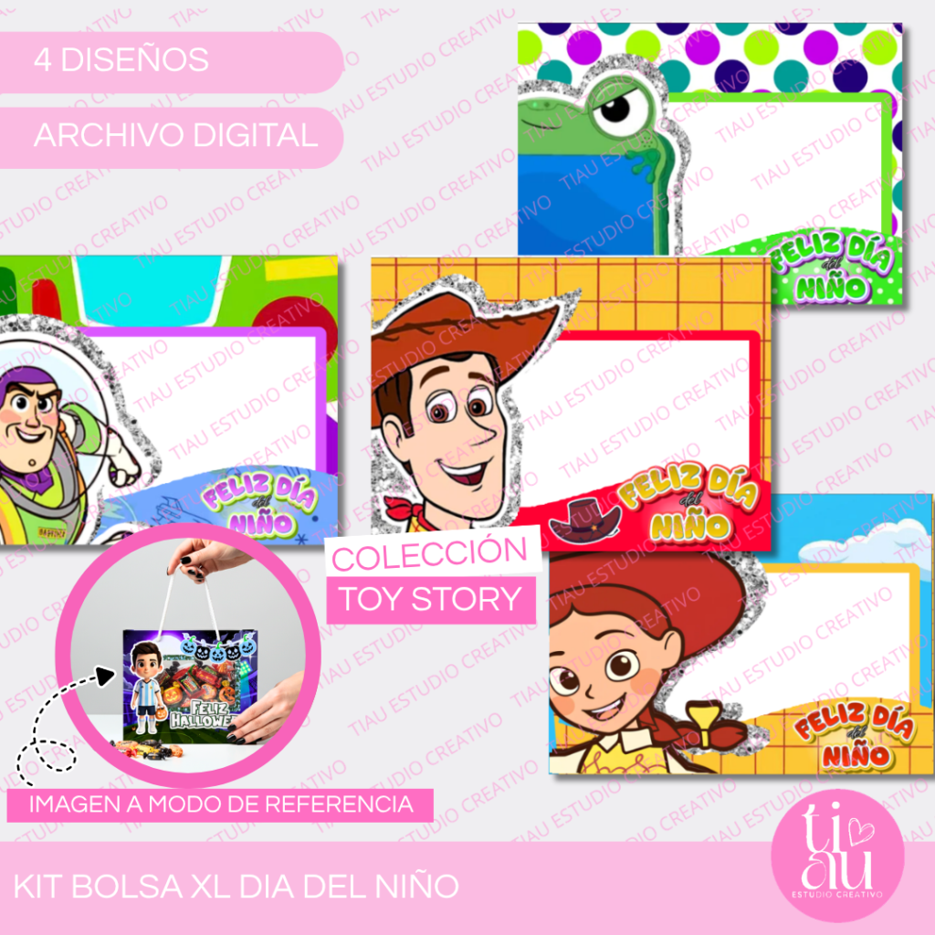 Kit Bolsa XL con visor l Día del niño l Colección Toy Story