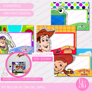 Kit Bolsa XL con visor l Día del niño l Colección Toy Story