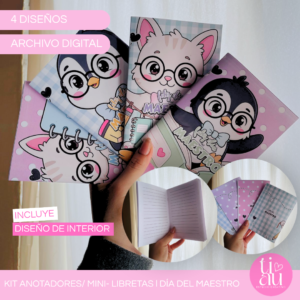 Kit Mini Libreta/ Anotadores l Día del Maestro
